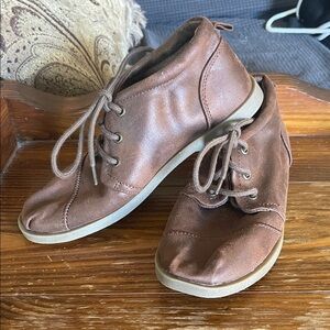 BOBS from Skechers Brown Suede Lace-Up Ankle Boots